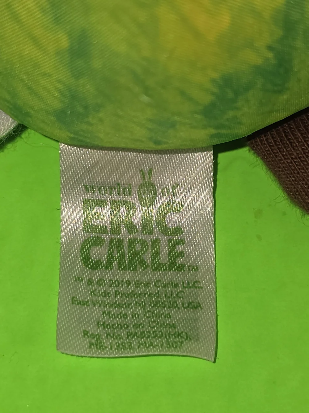 The World of Eric Carle Red & Green Jiggler Caterpillar Pull Toy Rattle Teether